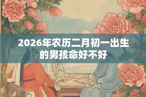 2026年农历二月初一出生的男孩命好不好