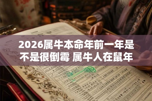 2026属牛本命年前一年是不是很倒霉 属牛人在鼠年里运势如何