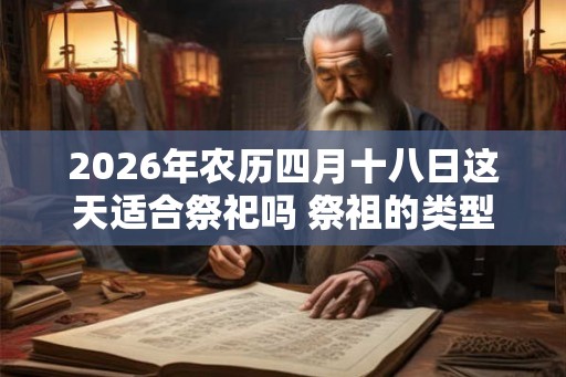 2026年农历四月十八日这天适合祭祀吗 祭祖的类型有哪些