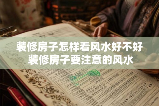 装修房子怎样看风水好不好 装修房子要注意的风水