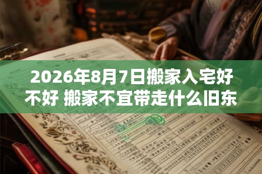2026年8月7日搬家入宅好不好 搬家不宜带走什么旧东西