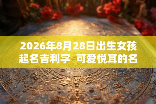 2026年8月28日出生女孩起名吉利字  可爱悦耳的名字