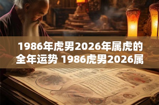 1986年虎男2026年属虎的全年运势 1986虎男2026属虎全年运势如何 1986年虎男2026年属虎的全年运势 1986虎男2026属虎全年运势如何