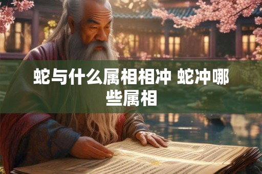 蛇与什么属相相冲 蛇冲哪些属相