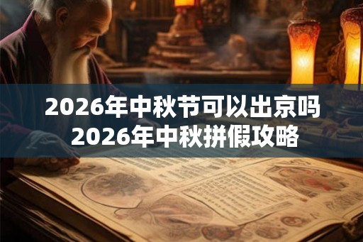 2026年中秋节可以出京吗 2026年中秋拼假攻略