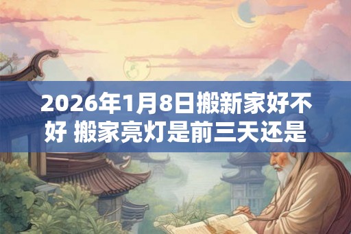 2026年1月8日搬新家好不好 搬家亮灯是前三天还是后三天