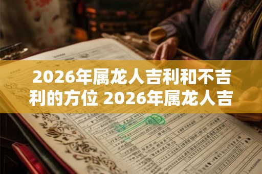 2026年属龙人吉利和不吉利的方位 2026年属龙人吉凶方位预测 2026年属龙人吉利和不吉利的方位 2026年属龙人吉凶方位预测