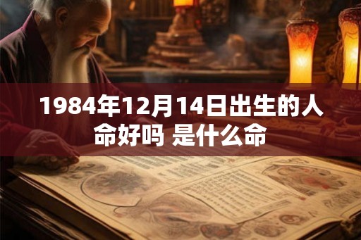 1984年12月14日出生的人命好吗 是什么命