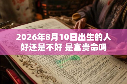 2026年8月10日出生的人好还是不好 是富贵命吗