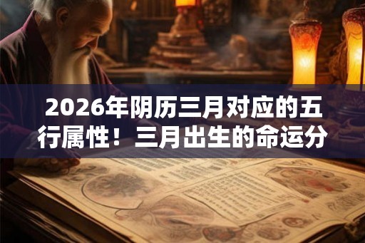 2026年阴历三月对应的五行属性！三月出生的命运分析