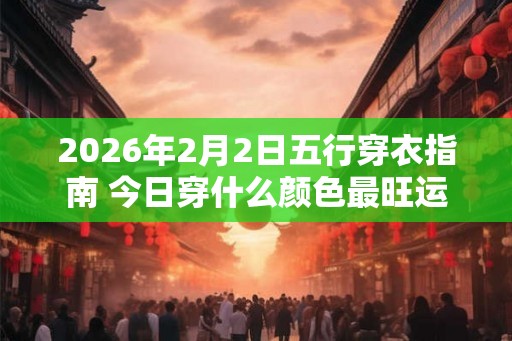 2026年2月2日五行穿衣指南 今日穿什么颜色最旺运