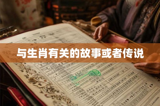 与生肖有关的故事或者传说 与生肖有关的故事或者传说