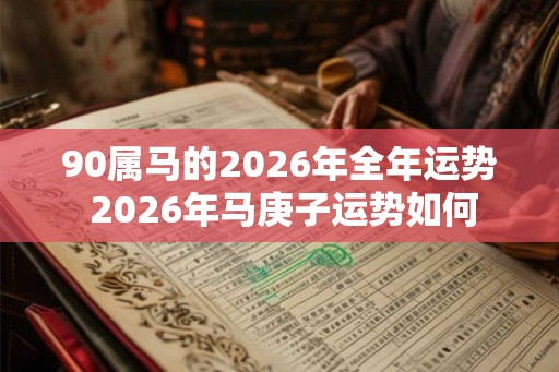 90属马的2026年全年运势 2026年马庚子运势如何