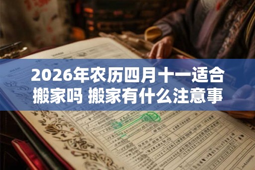 2026年农历四月十一适合搬家吗 搬家有什么注意事项