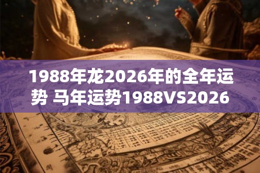 1988年龙2026年的全年运势 马年运势1988VS2026