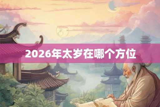 2026年太岁在哪个方位