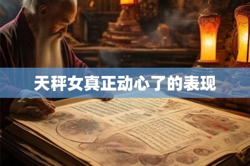 天秤女真正动心了的表现