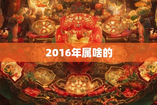 2016年属啥的