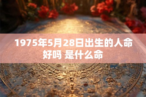 1975年5月28日出生的人命好吗 是什么命