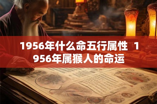 1956年什么命五行属性  1956年属猴人的命运