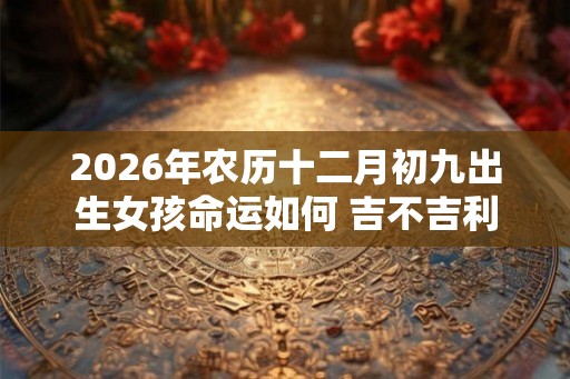 2026年农历十二月初九出生女孩命运如何 吉不吉利
