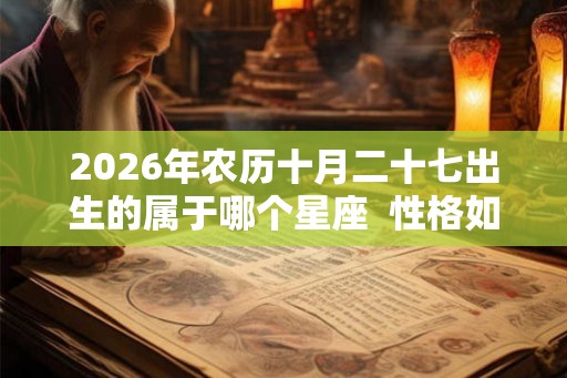 2026年农历十月二十七出生的属于哪个星座  性格如何