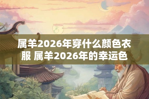 属羊2026年穿什么颜色衣服 属羊2026年的幸运色