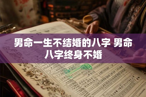 男命一生不结婚的八字 男命八字终身不婚