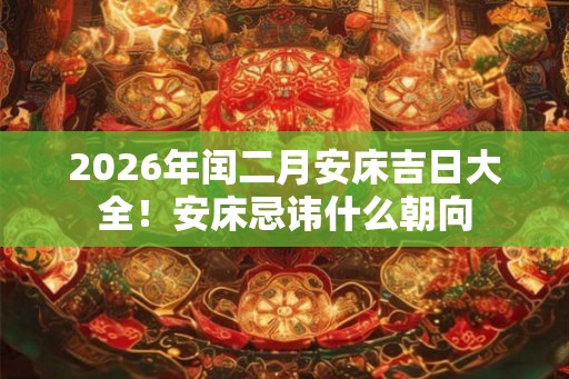 2026年闰二月安床吉日大全！安床忌讳什么朝向