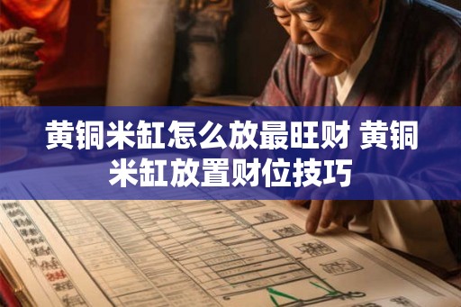 黄铜米缸怎么放最旺财 黄铜米缸放置财位技巧 黄铜米缸怎么放最旺财 黄铜米缸放置财位技巧