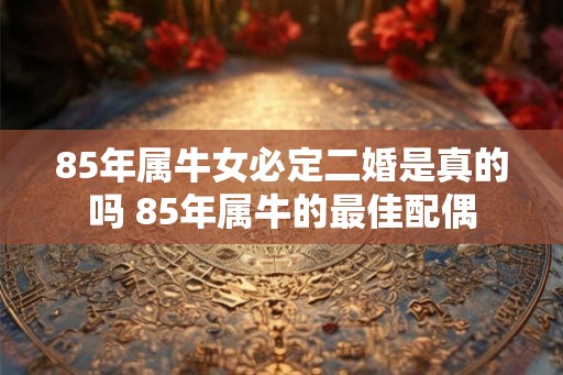 85年属牛女必定二婚是真的吗 85年属牛的最佳配偶
