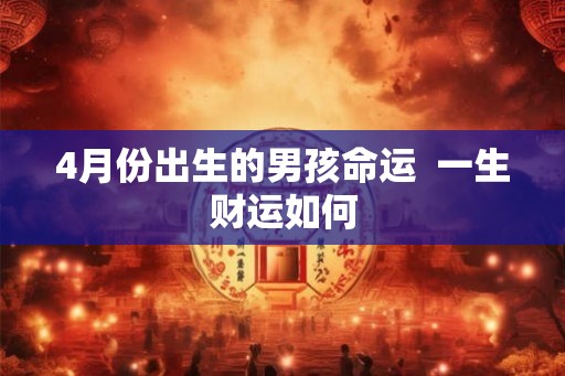 4月份出生的男孩命运  一生财运如何