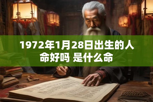 1972年1月28日出生的人命好吗 是什么命