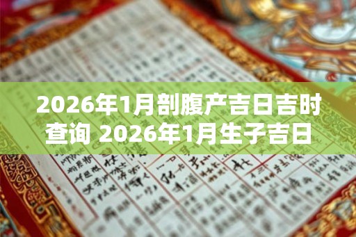 2026年1月剖腹产吉日吉时查询 2026年1月生子吉日