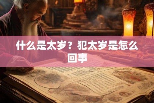 什么是太岁？犯太岁是怎么回事