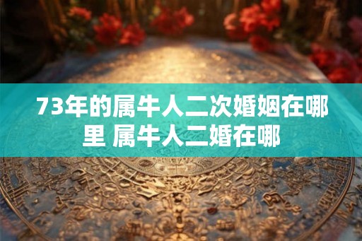 73年的属牛人二次婚姻在哪里 属牛人二婚在哪