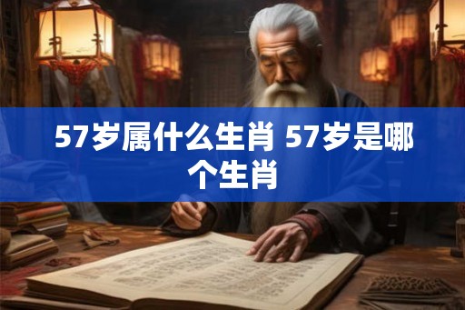 57岁属什么生肖 57岁是哪个生肖