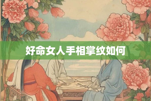 好命女人手相掌纹如何