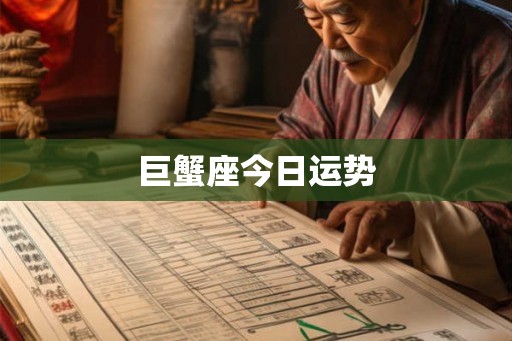 巨蟹座今日运势
