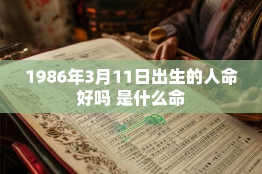 1986年3月11日出生的人命好吗 是什么命