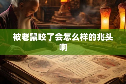 被老鼠咬了会怎么样的兆头啊
