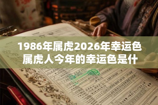 1986年属虎2026年幸运色 属虎人今年的幸运色是什么