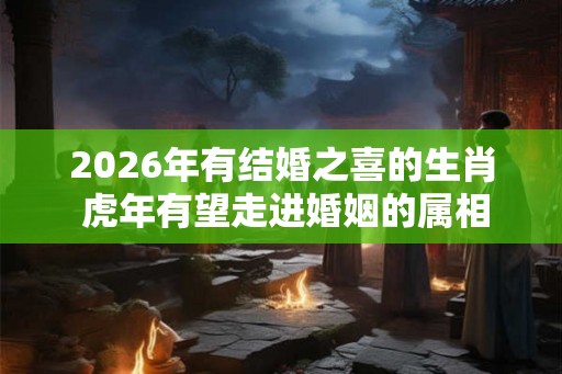 2026年有结婚之喜的生肖 虎年有望走进婚姻的属相