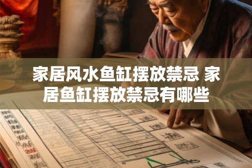 家居风水鱼缸摆放禁忌 家居鱼缸摆放禁忌有哪些