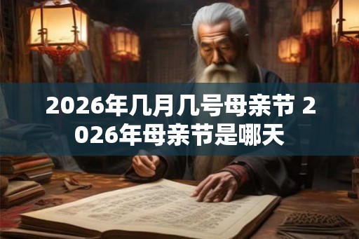 2026年几月几号母亲节 2026年母亲节是哪天