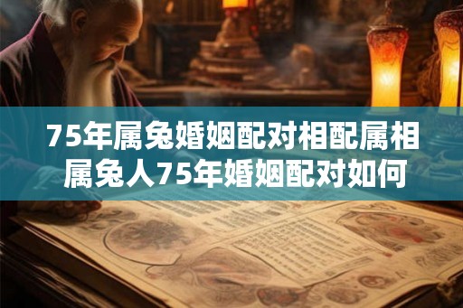 75年属兔婚姻配对相配属相 属兔人75年婚姻配对如何 75年属兔婚姻配对相配属相 属兔人75年婚姻配对如何