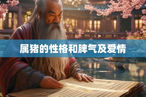属猪的性格和脾气及爱情