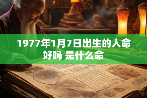 1977年1月7日出生的人命好吗 是什么命 1977年1月7日出生的人命好吗 是什么命