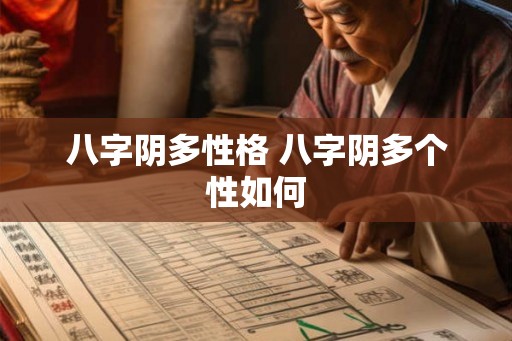 八字阴多性格 八字阴多个性如何
