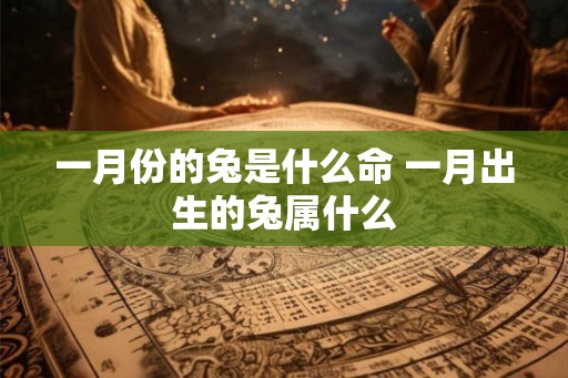 一月份的兔是什么命 一月出生的兔属什么
